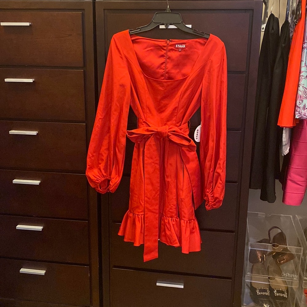 Staud Seth Dress pointsettia size 4